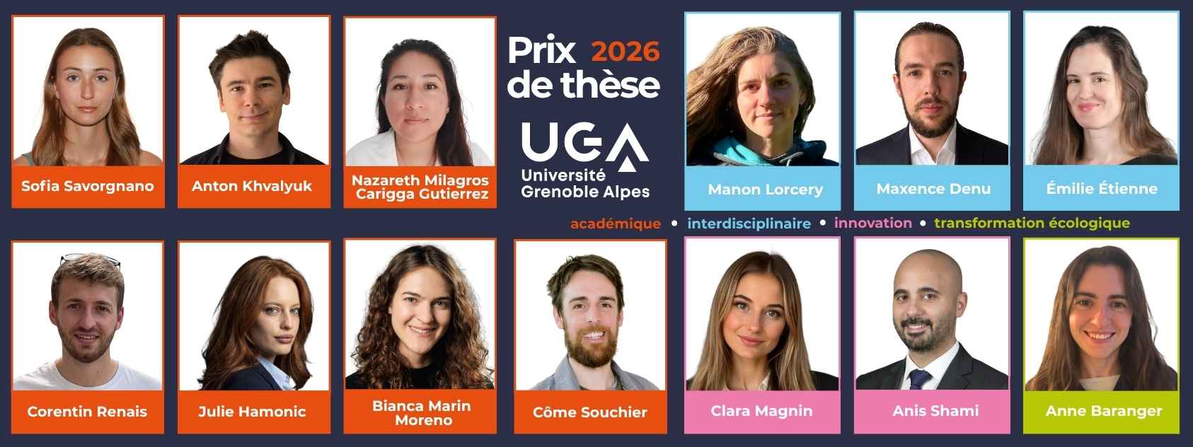 Lauréats Prix de thèse 2026